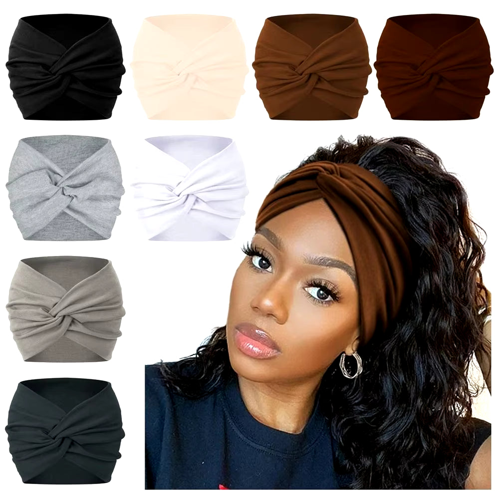 Hair Accessories Twisted Extra Large Thick Wide Headbands Turban Workout Headband Head Wraps for Women